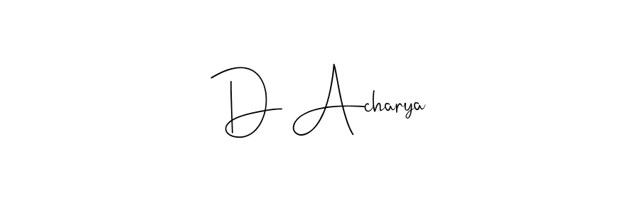 Andilay-7BmLP is a professional signature style that is perfect for those who want to add a touch of class to their signature. It is also a great choice for those who want to make their signature more unique. Get D Acharya name to fancy signature for free. D Acharya signature style 4 images and pictures png