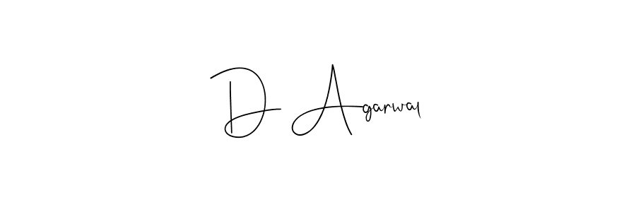 The best way (Andilay-7BmLP) to make a short signature is to pick only two or three words in your name. The name D Agarwal include a total of six letters. For converting this name. D Agarwal signature style 4 images and pictures png