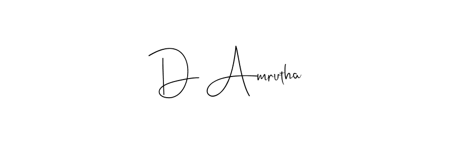 Andilay-7BmLP is a professional signature style that is perfect for those who want to add a touch of class to their signature. It is also a great choice for those who want to make their signature more unique. Get D Amrutha name to fancy signature for free. D Amrutha signature style 4 images and pictures png