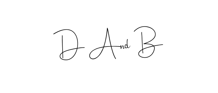 Andilay-7BmLP is a professional signature style that is perfect for those who want to add a touch of class to their signature. It is also a great choice for those who want to make their signature more unique. Get D And B name to fancy signature for free. D And B signature style 4 images and pictures png