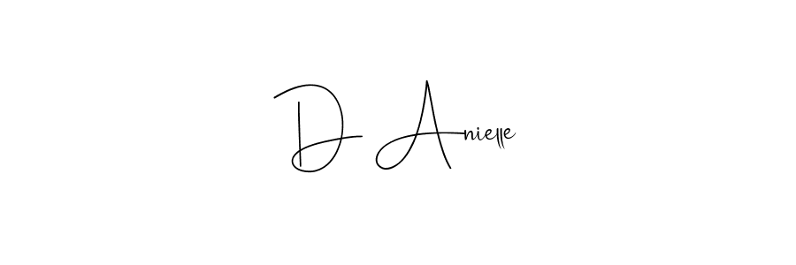 Make a beautiful signature design for name D Anielle. With this signature (Andilay-7BmLP) style, you can create a handwritten signature for free. D Anielle signature style 4 images and pictures png