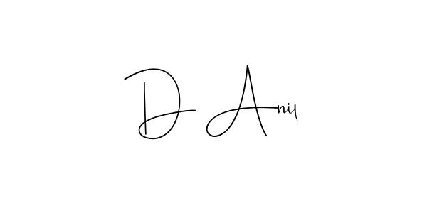 Here are the top 10 professional signature styles for the name D Anil. These are the best autograph styles you can use for your name. D Anil signature style 4 images and pictures png