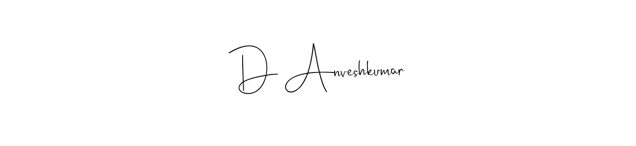 The best way (Andilay-7BmLP) to make a short signature is to pick only two or three words in your name. The name D Anveshkumar include a total of six letters. For converting this name. D Anveshkumar signature style 4 images and pictures png