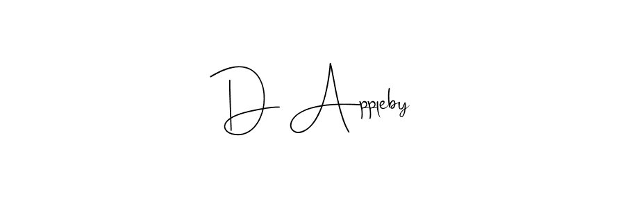 D Appleby stylish signature style. Best Handwritten Sign (Andilay-7BmLP) for my name. Handwritten Signature Collection Ideas for my name D Appleby. D Appleby signature style 4 images and pictures png