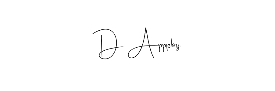 Once you've used our free online signature maker to create your best signature Andilay-7BmLP style, it's time to enjoy all of the benefits that D Appleby name signing documents. D Appleby signature style 4 images and pictures png