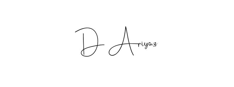 Here are the top 10 professional signature styles for the name D Ariyaz. These are the best autograph styles you can use for your name. D Ariyaz signature style 4 images and pictures png