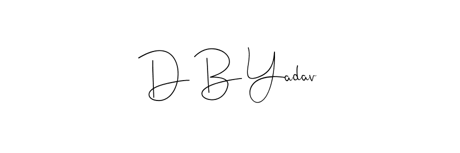 How to Draw D B Yadav signature style? Andilay-7BmLP is a latest design signature styles for name D B Yadav. D B Yadav signature style 4 images and pictures png