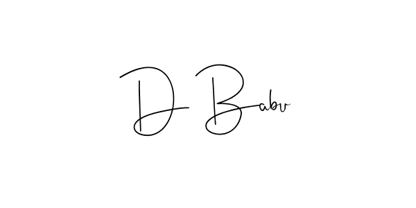 D Babu stylish signature style. Best Handwritten Sign (Andilay-7BmLP) for my name. Handwritten Signature Collection Ideas for my name D Babu. D Babu signature style 4 images and pictures png