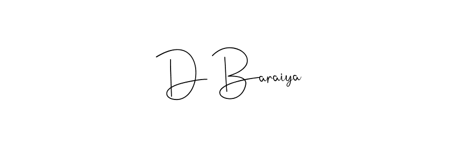 It looks lik you need a new signature style for name D Baraiya. Design unique handwritten (Andilay-7BmLP) signature with our free signature maker in just a few clicks. D Baraiya signature style 4 images and pictures png