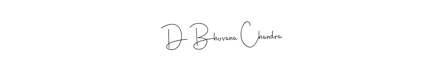 Make a beautiful signature design for name D Bhuvana Chandra. With this signature (Andilay-7BmLP) style, you can create a handwritten signature for free. D Bhuvana Chandra signature style 4 images and pictures png