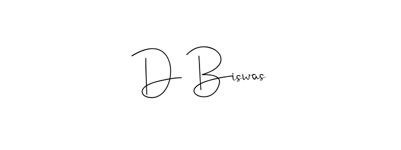 Make a beautiful signature design for name D Biswas. With this signature (Andilay-7BmLP) style, you can create a handwritten signature for free. D Biswas signature style 4 images and pictures png