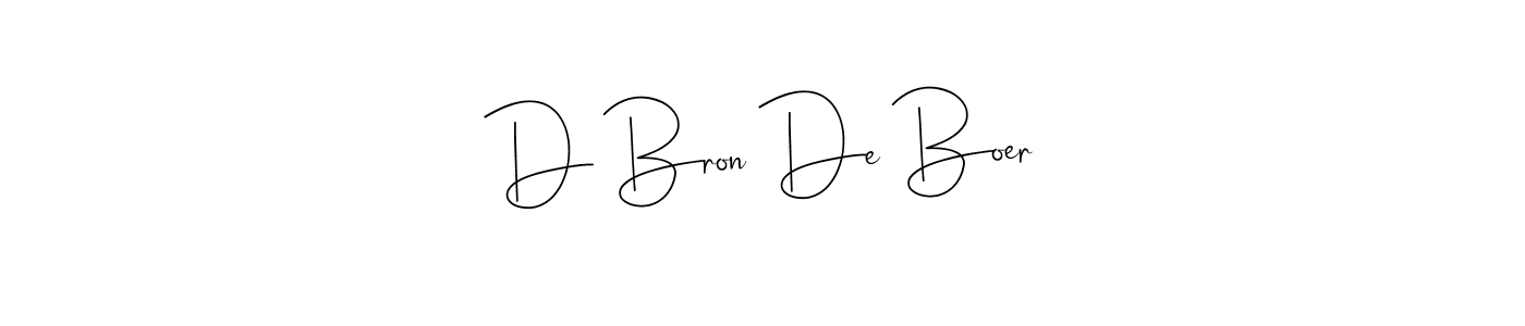 Also we have D Bron De Boer name is the best signature style. Create professional handwritten signature collection using Andilay-7BmLP autograph style. D Bron De Boer signature style 4 images and pictures png