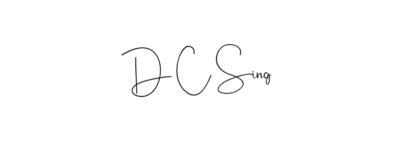 Create a beautiful signature design for name D C Sing. With this signature (Andilay-7BmLP) fonts, you can make a handwritten signature for free. D C Sing signature style 4 images and pictures png