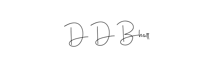 Also we have D D Bhatt name is the best signature style. Create professional handwritten signature collection using Andilay-7BmLP autograph style. D D Bhatt signature style 4 images and pictures png