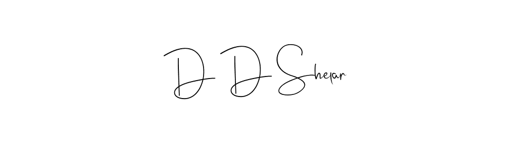 You should practise on your own different ways (Andilay-7BmLP) to write your name (D D Shelar) in signature. don't let someone else do it for you. D D Shelar signature style 4 images and pictures png