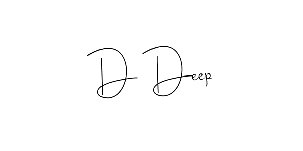 Design your own signature with our free online signature maker. With this signature software, you can create a handwritten (Andilay-7BmLP) signature for name D Deep. D Deep signature style 4 images and pictures png