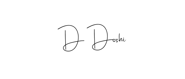 How to make D Doshi signature? Andilay-7BmLP is a professional autograph style. Create handwritten signature for D Doshi name. D Doshi signature style 4 images and pictures png