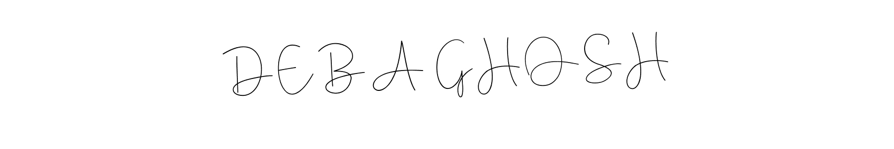Use a signature maker to create a handwritten signature online. With this signature software, you can design (Andilay-7BmLP) your own signature for name D E B A  G H O S H. D E B A  G H O S H signature style 4 images and pictures png