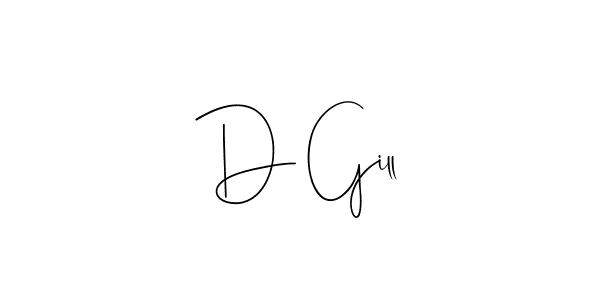 Andilay-7BmLP is a professional signature style that is perfect for those who want to add a touch of class to their signature. It is also a great choice for those who want to make their signature more unique. Get D Gill name to fancy signature for free. D Gill signature style 4 images and pictures png