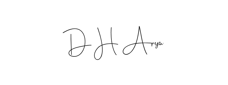 Here are the top 10 professional signature styles for the name D H Arya. These are the best autograph styles you can use for your name. D H Arya signature style 4 images and pictures png
