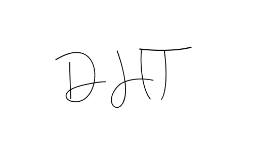 How to make D H T name signature. Use Andilay-7BmLP style for creating short signs online. This is the latest handwritten sign. D H T signature style 4 images and pictures png