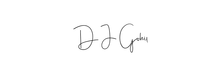 Make a short D J Gohil signature style. Manage your documents anywhere anytime using Andilay-7BmLP. Create and add eSignatures, submit forms, share and send files easily. D J Gohil signature style 4 images and pictures png