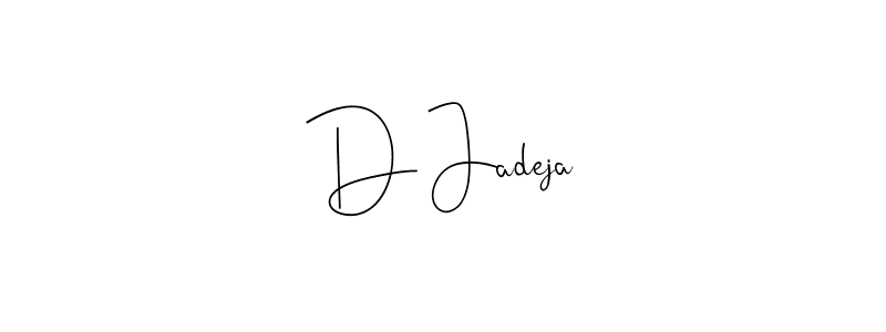 This is the best signature style for the D Jadeja name. Also you like these signature font (Andilay-7BmLP). Mix name signature. D Jadeja signature style 4 images and pictures png