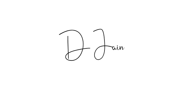Also we have D Jain name is the best signature style. Create professional handwritten signature collection using Andilay-7BmLP autograph style. D Jain signature style 4 images and pictures png