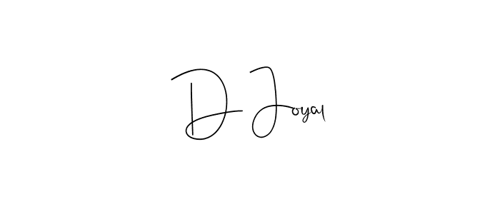How to make D Joyal name signature. Use Andilay-7BmLP style for creating short signs online. This is the latest handwritten sign. D Joyal signature style 4 images and pictures png