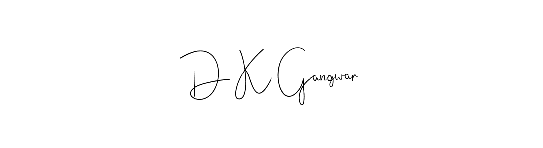 This is the best signature style for the D K Gangwar name. Also you like these signature font (Andilay-7BmLP). Mix name signature. D K Gangwar signature style 4 images and pictures png