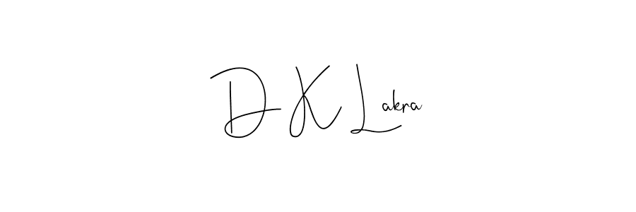 The best way (Andilay-7BmLP) to make a short signature is to pick only two or three words in your name. The name D K Lakra include a total of six letters. For converting this name. D K Lakra signature style 4 images and pictures png