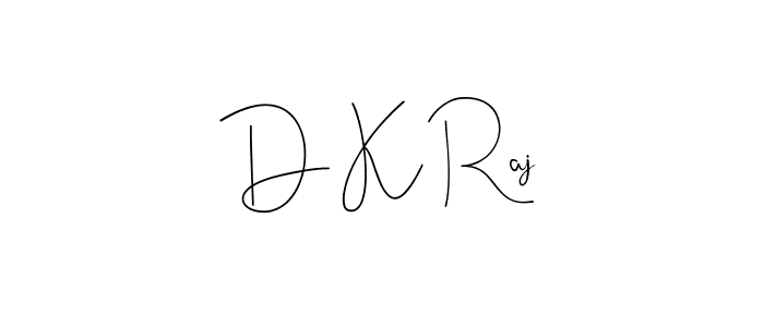 Also You can easily find your signature by using the search form. We will create D K Raj name handwritten signature images for you free of cost using Andilay-7BmLP sign style. D K Raj signature style 4 images and pictures png