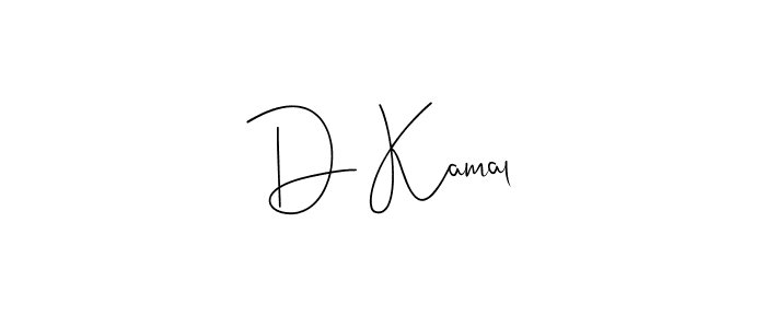 D Kamal stylish signature style. Best Handwritten Sign (Andilay-7BmLP) for my name. Handwritten Signature Collection Ideas for my name D Kamal. D Kamal signature style 4 images and pictures png