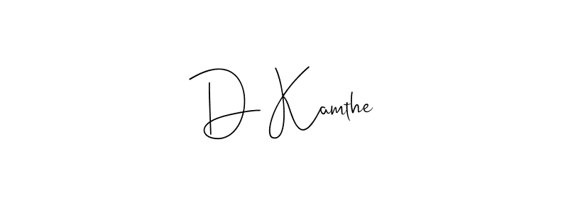 How to Draw D Kamthe signature style? Andilay-7BmLP is a latest design signature styles for name D Kamthe. D Kamthe signature style 4 images and pictures png