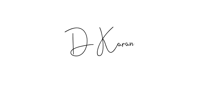 This is the best signature style for the D Karan name. Also you like these signature font (Andilay-7BmLP). Mix name signature. D Karan signature style 4 images and pictures png