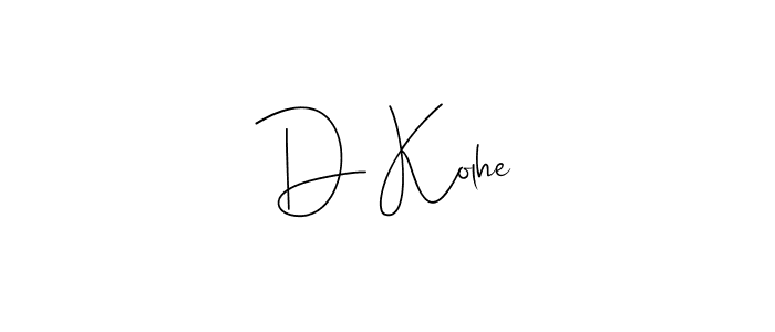 Make a beautiful signature design for name D Kolhe. Use this online signature maker to create a handwritten signature for free. D Kolhe signature style 4 images and pictures png