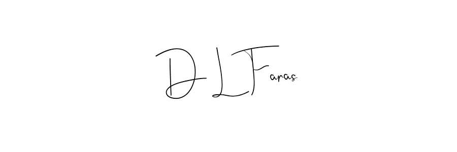 Check out images of Autograph of D L Faras name. Actor D L Faras Signature Style. Andilay-7BmLP is a professional sign style online. D L Faras signature style 4 images and pictures png