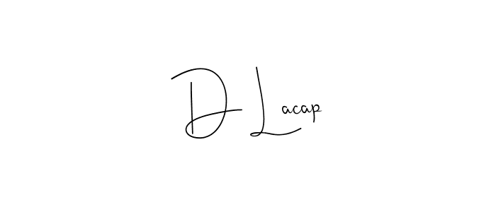 You should practise on your own different ways (Andilay-7BmLP) to write your name (D Lacap) in signature. don't let someone else do it for you. D Lacap signature style 4 images and pictures png