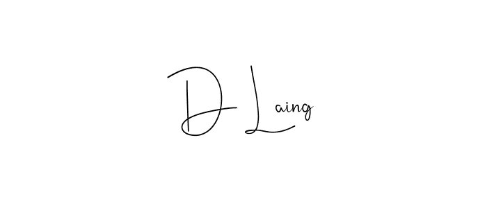 It looks lik you need a new signature style for name D Laing. Design unique handwritten (Andilay-7BmLP) signature with our free signature maker in just a few clicks. D Laing signature style 4 images and pictures png