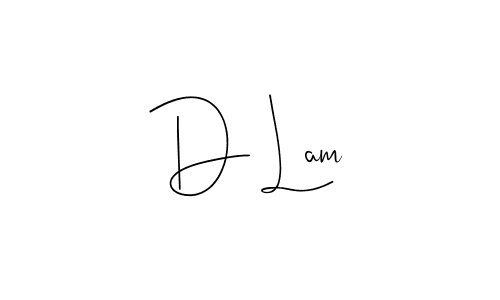 How to make D Lam name signature. Use Andilay-7BmLP style for creating short signs online. This is the latest handwritten sign. D Lam signature style 4 images and pictures png