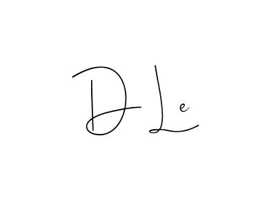 The best way (Andilay-7BmLP) to make a short signature is to pick only two or three words in your name. The name D Le include a total of six letters. For converting this name. D Le signature style 4 images and pictures png