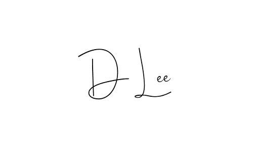 How to make D Lee signature? Andilay-7BmLP is a professional autograph style. Create handwritten signature for D Lee name. D Lee signature style 4 images and pictures png