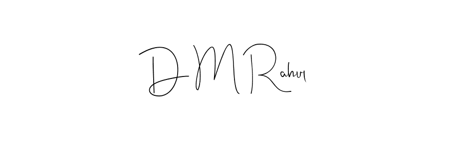 Make a beautiful signature design for name D M Rahul. Use this online signature maker to create a handwritten signature for free. D M Rahul signature style 4 images and pictures png