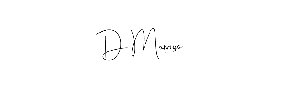 How to make D Malviya name signature. Use Andilay-7BmLP style for creating short signs online. This is the latest handwritten sign. D Malviya signature style 4 images and pictures png