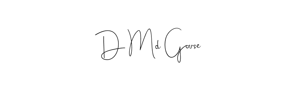 Also You can easily find your signature by using the search form. We will create D Md Gouse name handwritten signature images for you free of cost using Andilay-7BmLP sign style. D Md Gouse signature style 4 images and pictures png