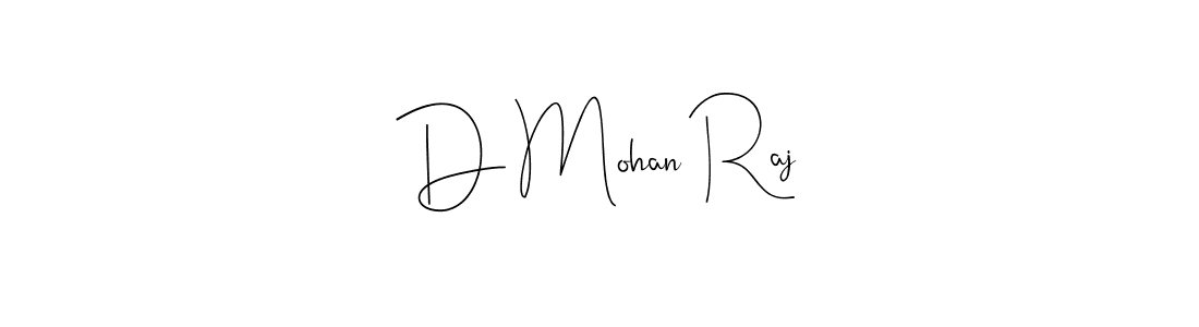 D Mohan Raj stylish signature style. Best Handwritten Sign (Andilay-7BmLP) for my name. Handwritten Signature Collection Ideas for my name D Mohan Raj. D Mohan Raj signature style 4 images and pictures png