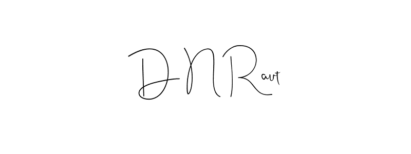 You should practise on your own different ways (Andilay-7BmLP) to write your name (D N Raut) in signature. don't let someone else do it for you. D N Raut signature style 4 images and pictures png