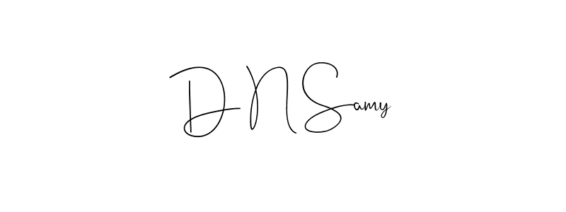 D N Samy stylish signature style. Best Handwritten Sign (Andilay-7BmLP) for my name. Handwritten Signature Collection Ideas for my name D N Samy. D N Samy signature style 4 images and pictures png