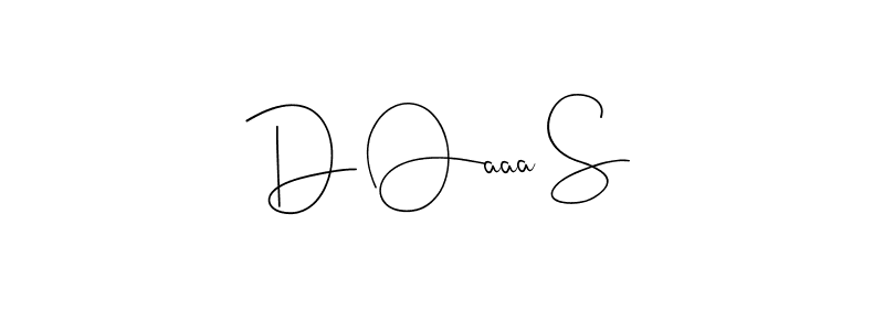 This is the best signature style for the D Oaaa S name. Also you like these signature font (Andilay-7BmLP). Mix name signature. D Oaaa S signature style 4 images and pictures png