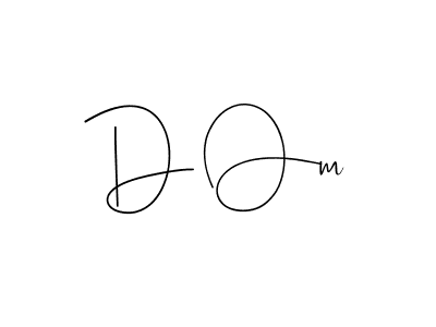 How to make D Om name signature. Use Andilay-7BmLP style for creating short signs online. This is the latest handwritten sign. D Om signature style 4 images and pictures png